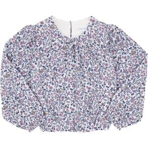Pleat Collection Wren Top - Plum Floral